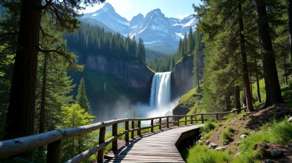 What makes rainbow falls in mammoth lakes a must-visit trail?